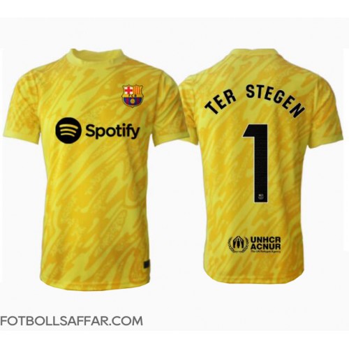 Barcelona Ter Stegen #1 Målvakt Hemmatröja 2024-25 Kortärmad